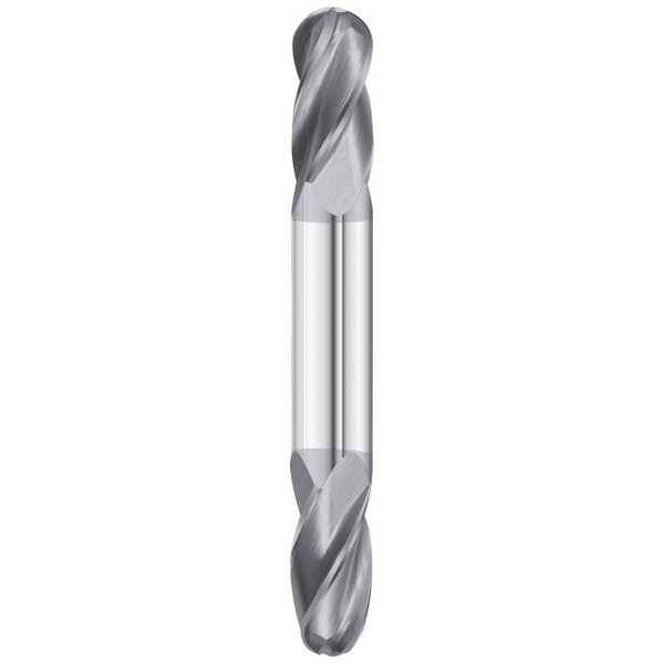 Fullerton Tool 4-Flute - 30 Degree Helix - 3200 GP End Mills, TIALN, RH Spiral, Ball, Standard, 1/8 37008 - main